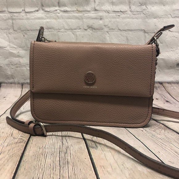 Anne Klein Handbags - Anne Klein Split Top Zip Crossbody Bag